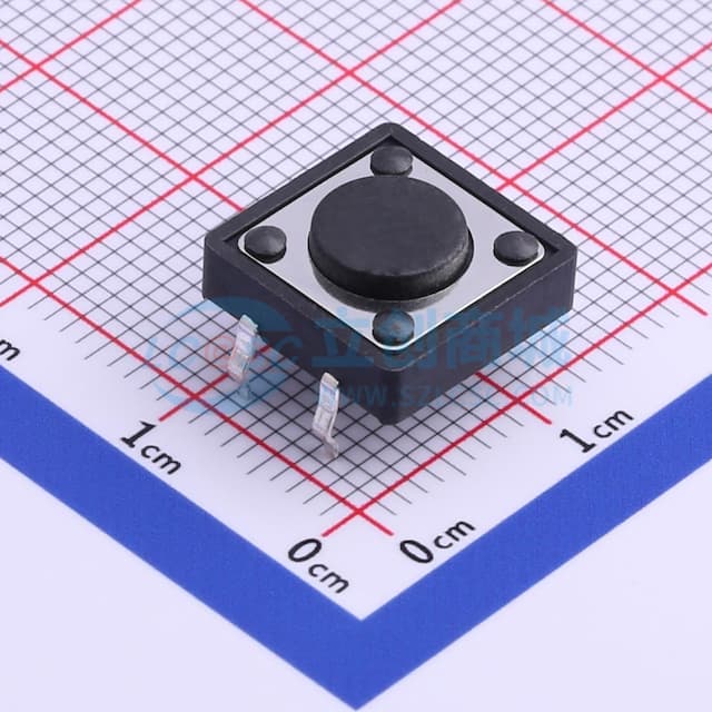 12*12*4.5mm 直插 轻触开关 【轻触】实物图