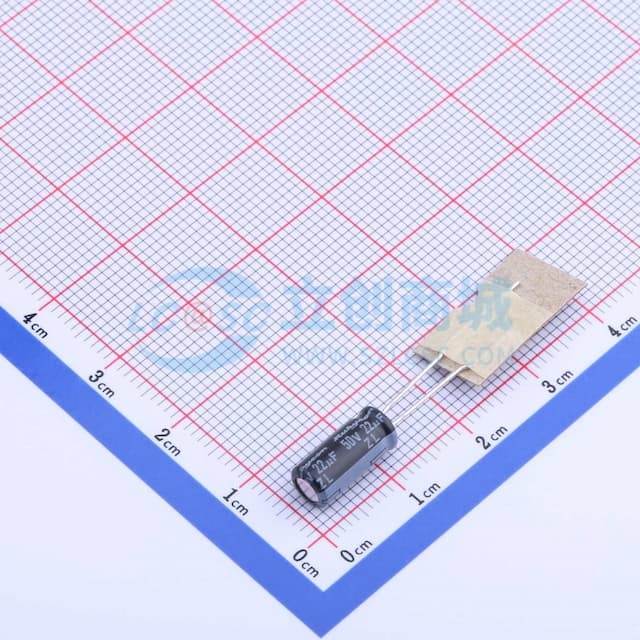 22uF ±20% 50V 【引线】实物图