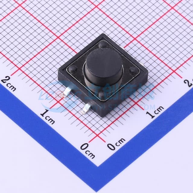 12*12*6mm 立贴 轻触开关实物图