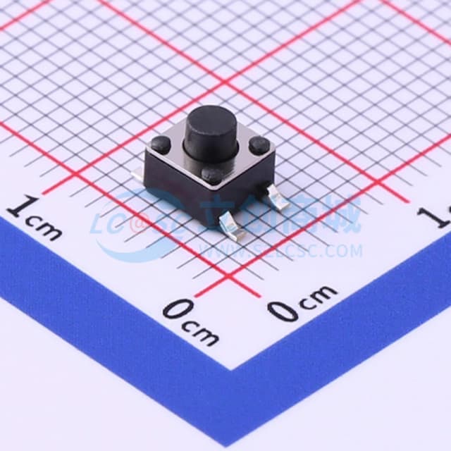 4.5*4.5*4.3mm 立贴 轻触开关实物图