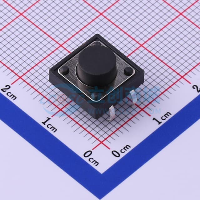 12*12*6.5mm 直插 轻触开关 【轻触】实物图