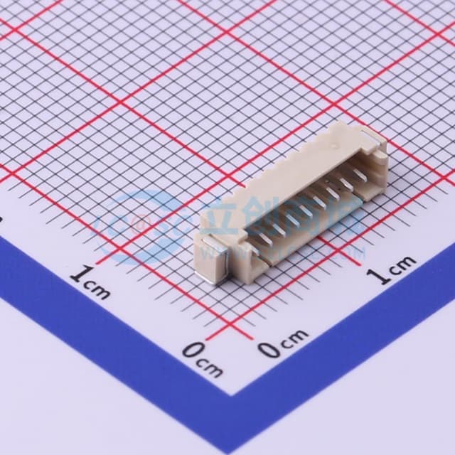 1x9P 间距:1.25mm 卧贴实物图