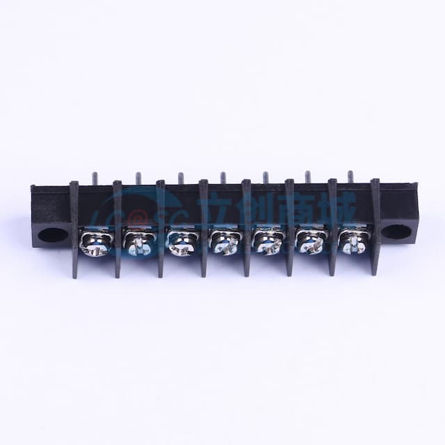 9.5mm 1x7P 每排P数:7 排数:1 直针 中脚 【插件】实物图