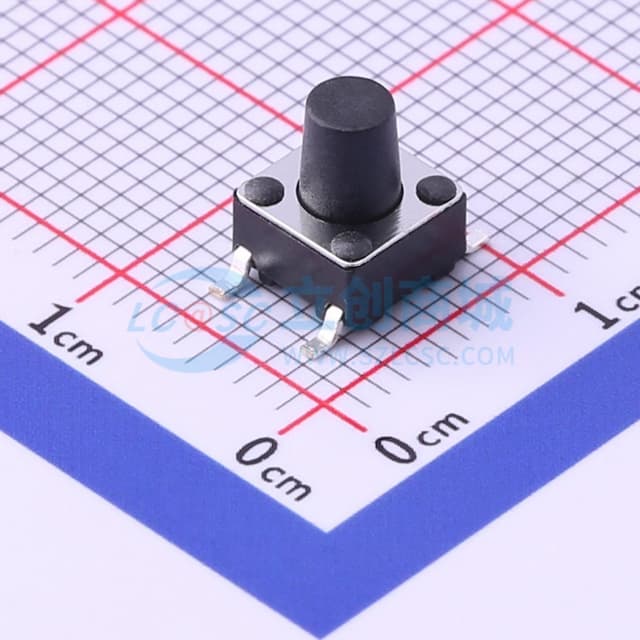6*6*7.5mm 立贴 轻触开关实物图