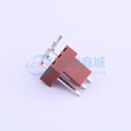 朱砂红 1x3P 间距:2.54mm 弯插【插件】缩略图