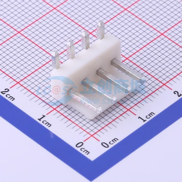 1x4P 间距:3.96mm 弯插 【插件】实物图