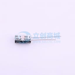 120uF ±20% 80V 【插件】缩略图