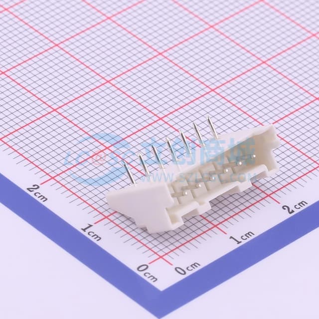 1x7P 间距:2.5mm 弯插 【插件】实物图