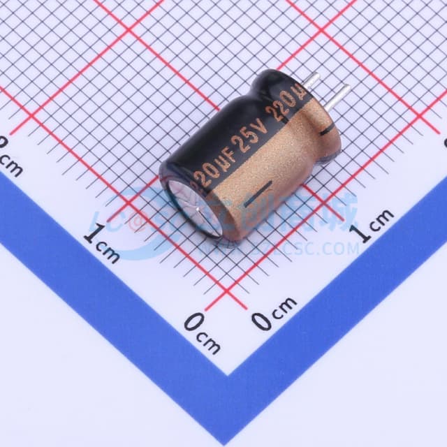 220uF ±20% 25V实物图