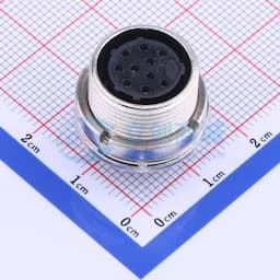 PLT航空插头 16开孔10芯反插插座缩略图