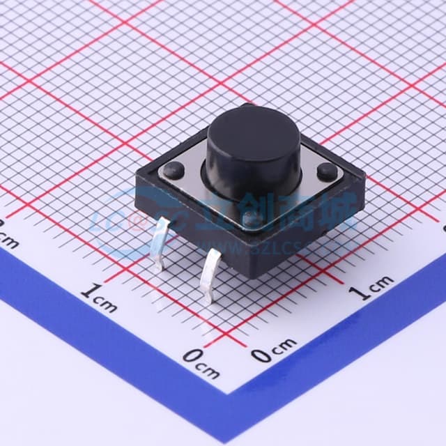 12*12*7mm 直插 轻触开关 【轻触】实物图