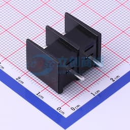 9.5mm 1x2P 直插 中脚 排数:1 每排P数:2 【栅栏】缩略图