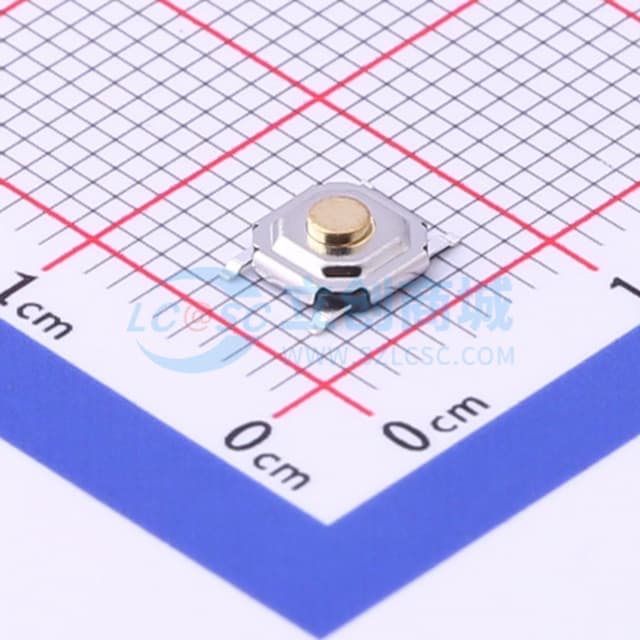 5.2*5.2*1.7mm 立贴 轻触开关实物图