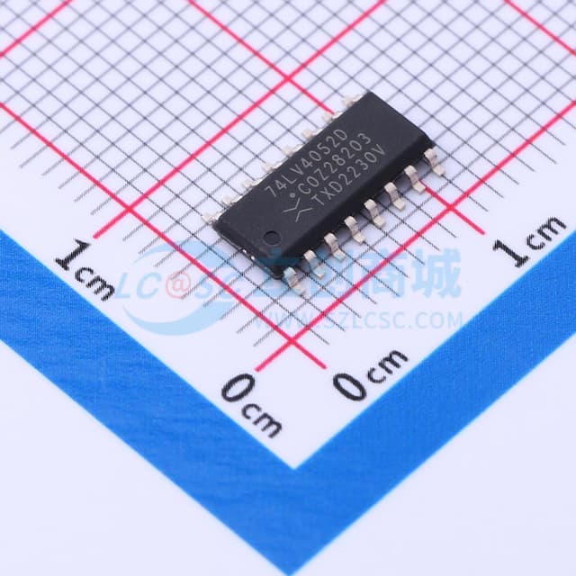 74LV4052 双四通道模拟多路复用器/解复用器实物图