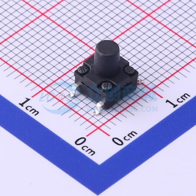 6.2*6.2*7.5mm 立贴 轻触开关实物图