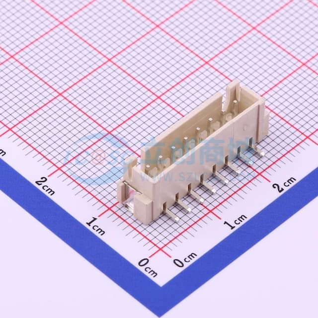 1x8P 间距:2.5mm 立贴 系列:XH实物图
