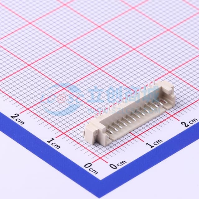 1x14P 间距:1.25mm 立贴实物图