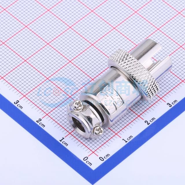 PLT航空插头 16开孔4芯反插插头实物图