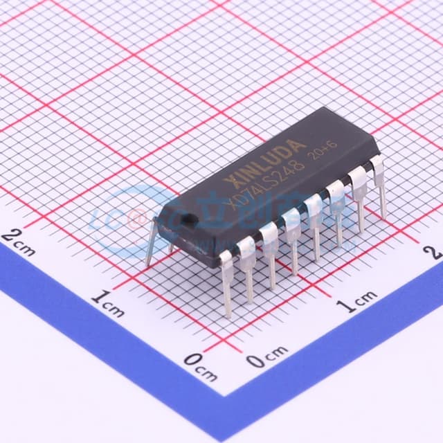 BCD-七段译码器/驱动器【插件】实物图
