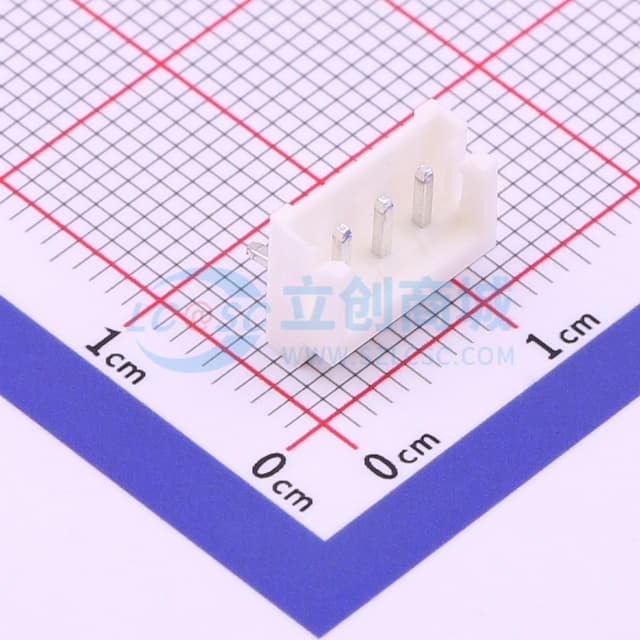 1x3P 间距:2.5mm 弯插 【插件】实物图