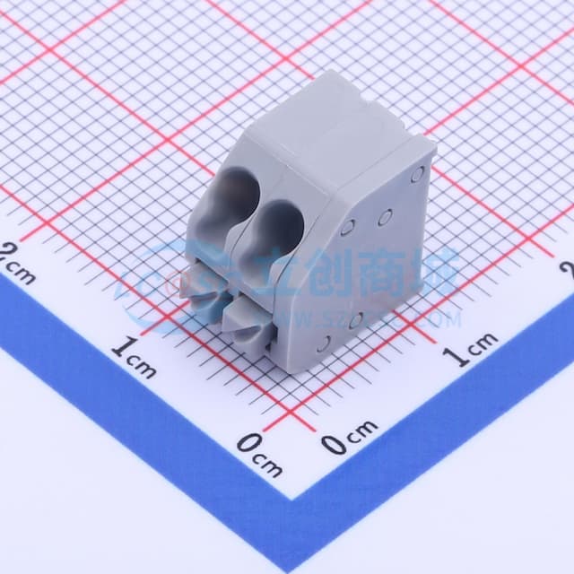 1x2P 3.5mm 每排P数:2 排数:1 【插件】实物图