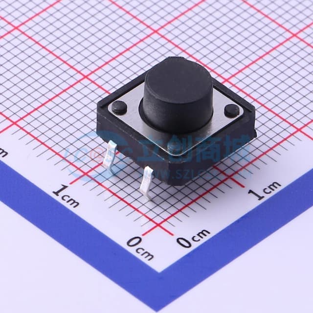12*12*7mm 直插 轻触开关 【插件】实物图