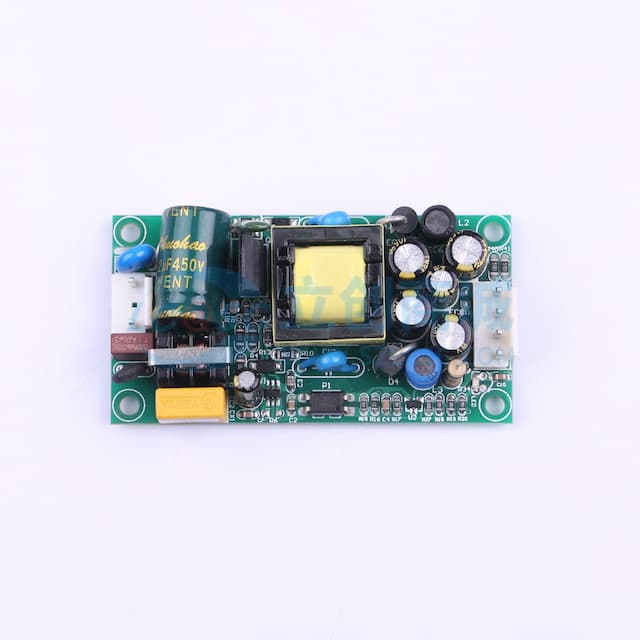 双路输出裸板开关电源，5V1A+12V1A，15W，(输入输出带VH3.96针座)实物图