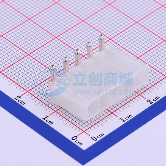 1x5P 间距:4.2mm 弯插 【插件】实物图