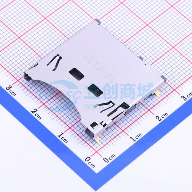 自弹式 标准SD卡 卡座实物图