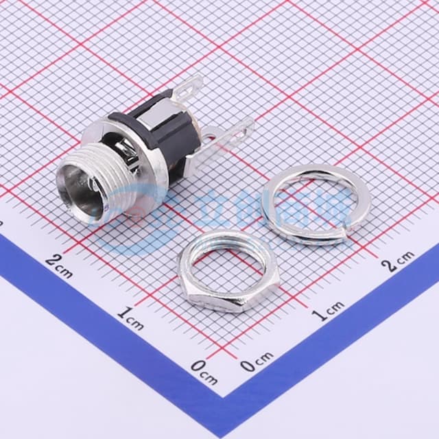 3件套 DC电源插座 内径:2mm实物图