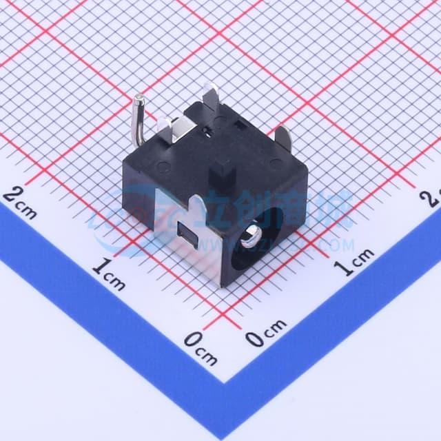 DC电源插座 内径:2.5mm 外径:6mm 【插件】实物图