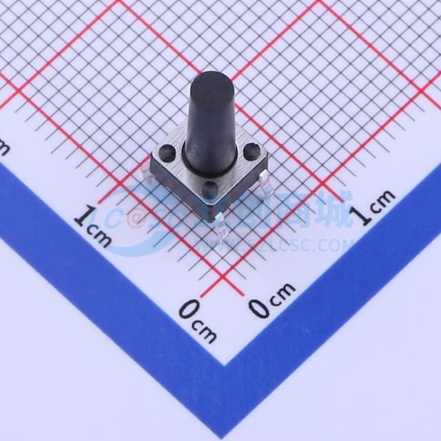 6*6*13.5mm 直插 轻触开关 【插件】实物图