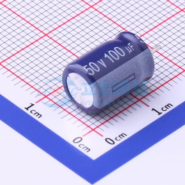 100uF ±20% 50V实物图