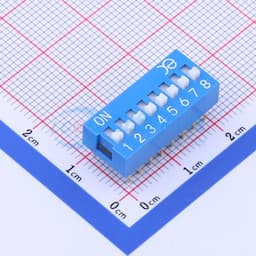 蓝色宽体 8位顶拨插件拨码开关缩略图