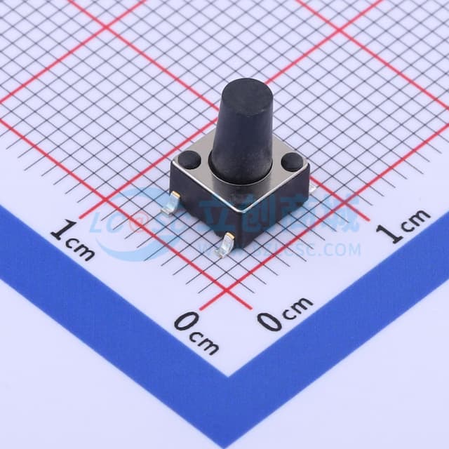 6*6*9mm 立贴 轻触开关实物图