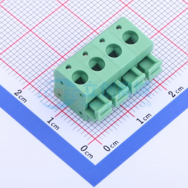 1x4P 5mm 每排P数:4 排数:1 【弹簧】实物图