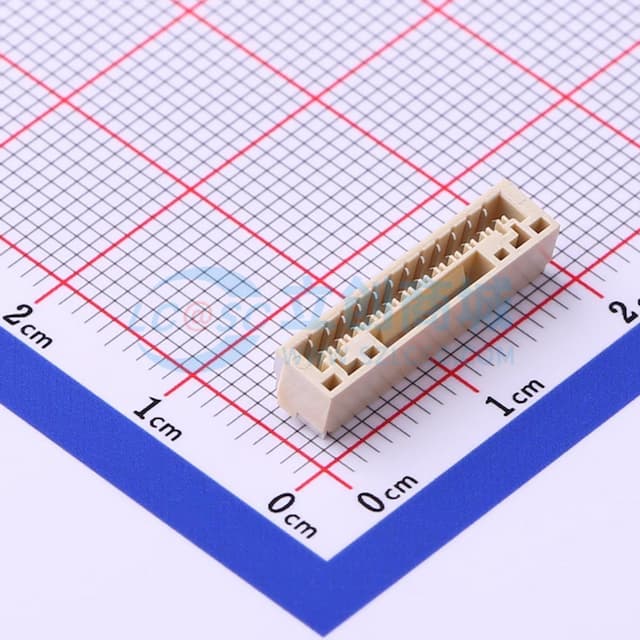 1x12P 间距:1.25mm 卧贴实物图