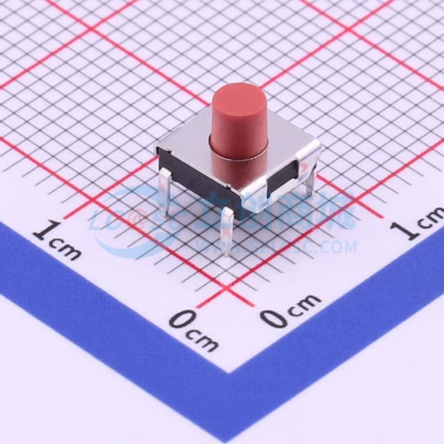 6.2*6.2*5mm 直插 轻触开关 【轻触】实物图