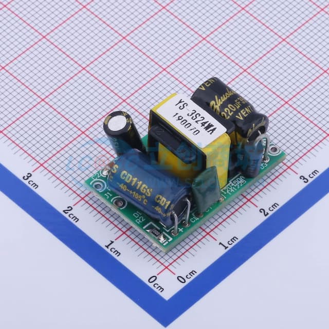 ESHION(禹舜)裸板开关电源 24V150mA电源模块(输入输出留孔) 【插件】实物图