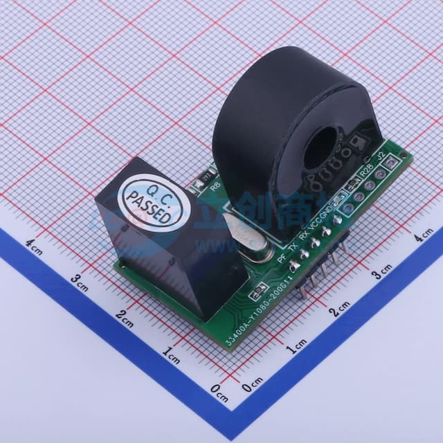 互感式电能计量模块 测量电流范围:0.01-50(A)准确度1级   孔径7.5mm闭口互感器 【插件】实物图