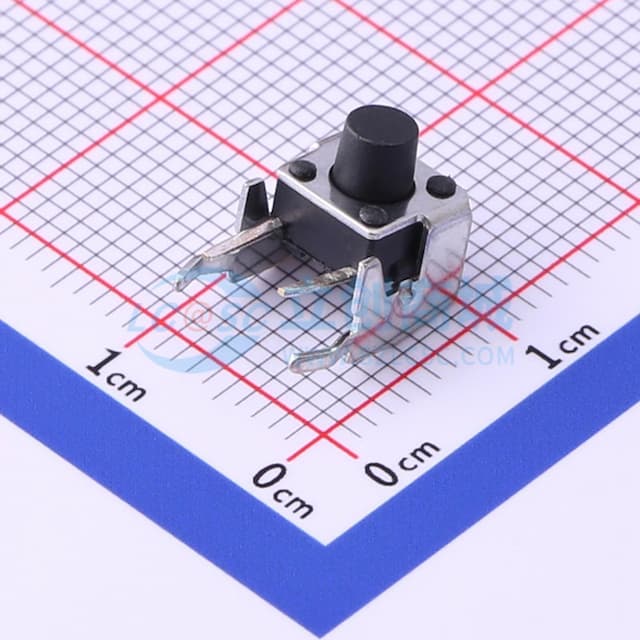 6*6*6.5mm 卧插 轻触开关 【轻触】实物图