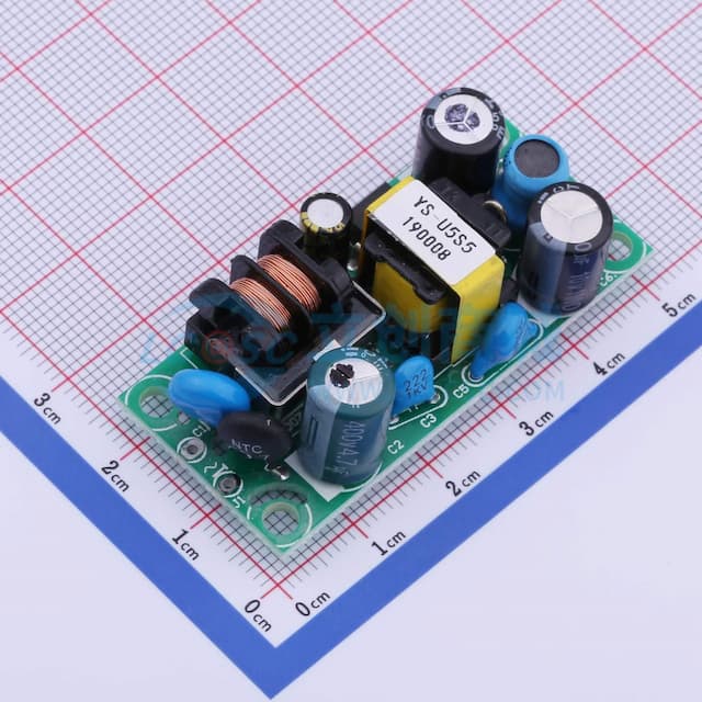 ESHION(禹舜)裸板开关电源 5V800mA电源模块(输入输出留孔) 【插件】实物图