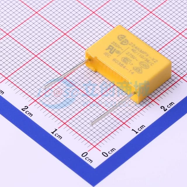 等级:X2 220nF ±10% 275V实物图