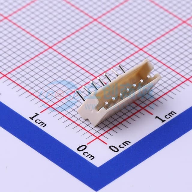 1x7P 间距:1.5mm 弯插【插件】实物图