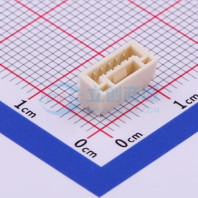 1x5P 间距:1.25mm 卧贴实物图