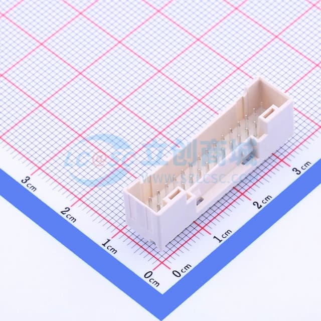 2x16P 间距:2mm 直插 系列:PUD 【插件】实物图