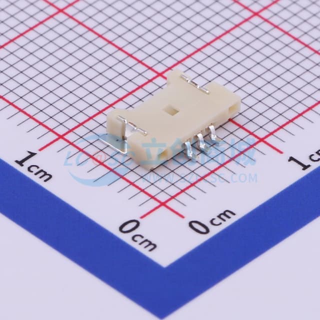 1x3P 间距:1.25mm 卧贴实物图