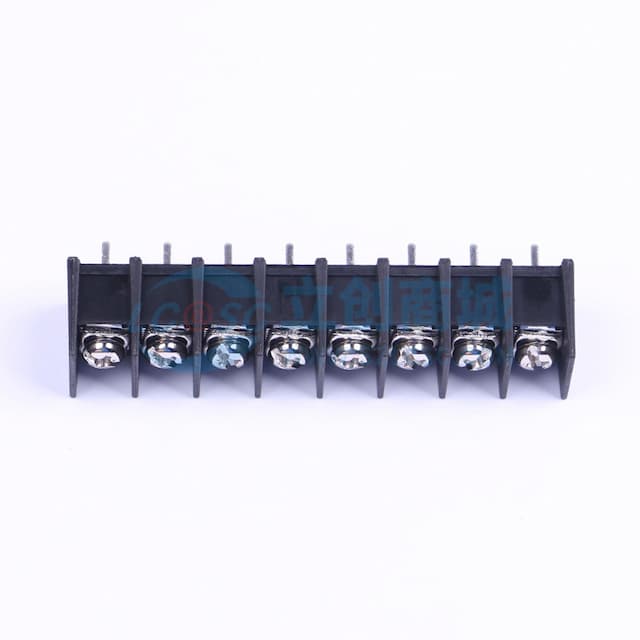 9.5mm 1x8P 每排P数:8 排数:1 直针 边脚 【栅栏】实物图