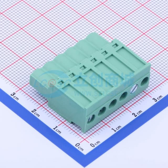 1x6P 5.08mm 排数:1 每排P数:6实物图