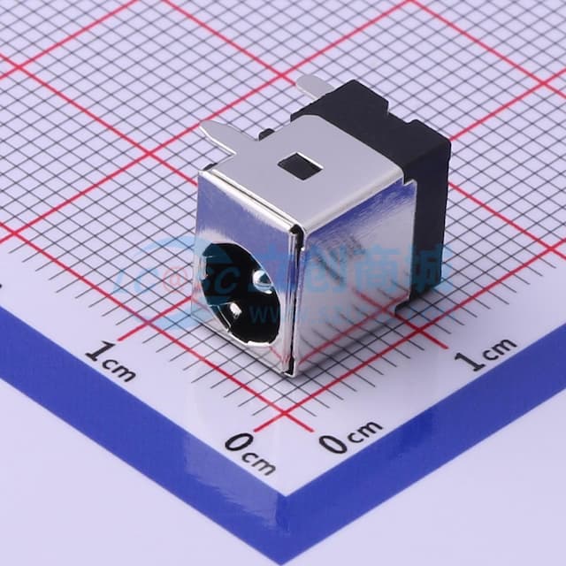 DC电源插座 内径:2mm 外径:5.9mm 【插件】实物图